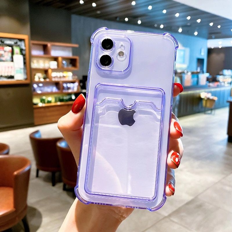Phone Case For Iphone 11 Cases Card Slot Silicon Funda Iphone 12 13 Pro Max XR 7 8 Plus SE 2022 2020 X XS Max Mini Covers Coque