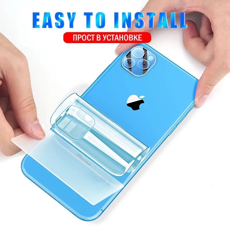 For_iPhone 13 Pro Max TPU Protective Film Hydrogel Back POLY / TPU Protector Screen Protector Anti-Shatter / High Definition (Back POLY)