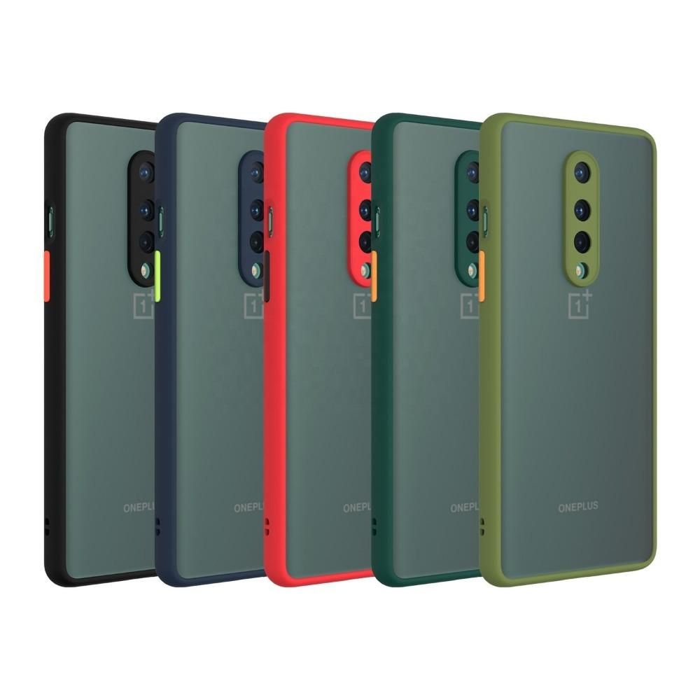 For OnePlus 8 Camera Protection Smoke case Matte Finish Mobile Back Cover