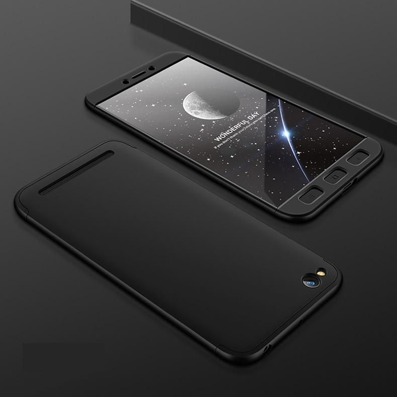 Xiaomoi 5A 360 Degree GKK Phone Back Cover - Black