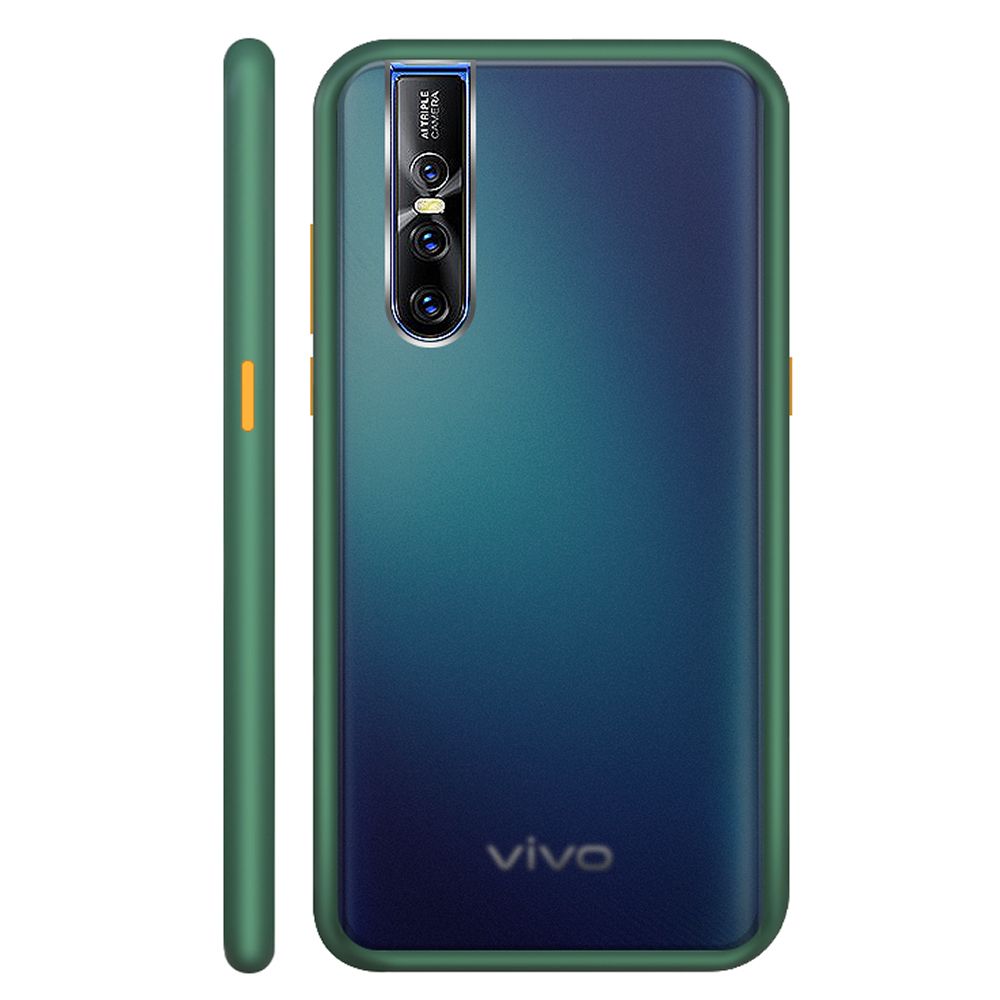Casing for VIVO V15 Pro Translucent Matte Hard PC Back Flexible Shockproof TPU Bumper Case Cover
