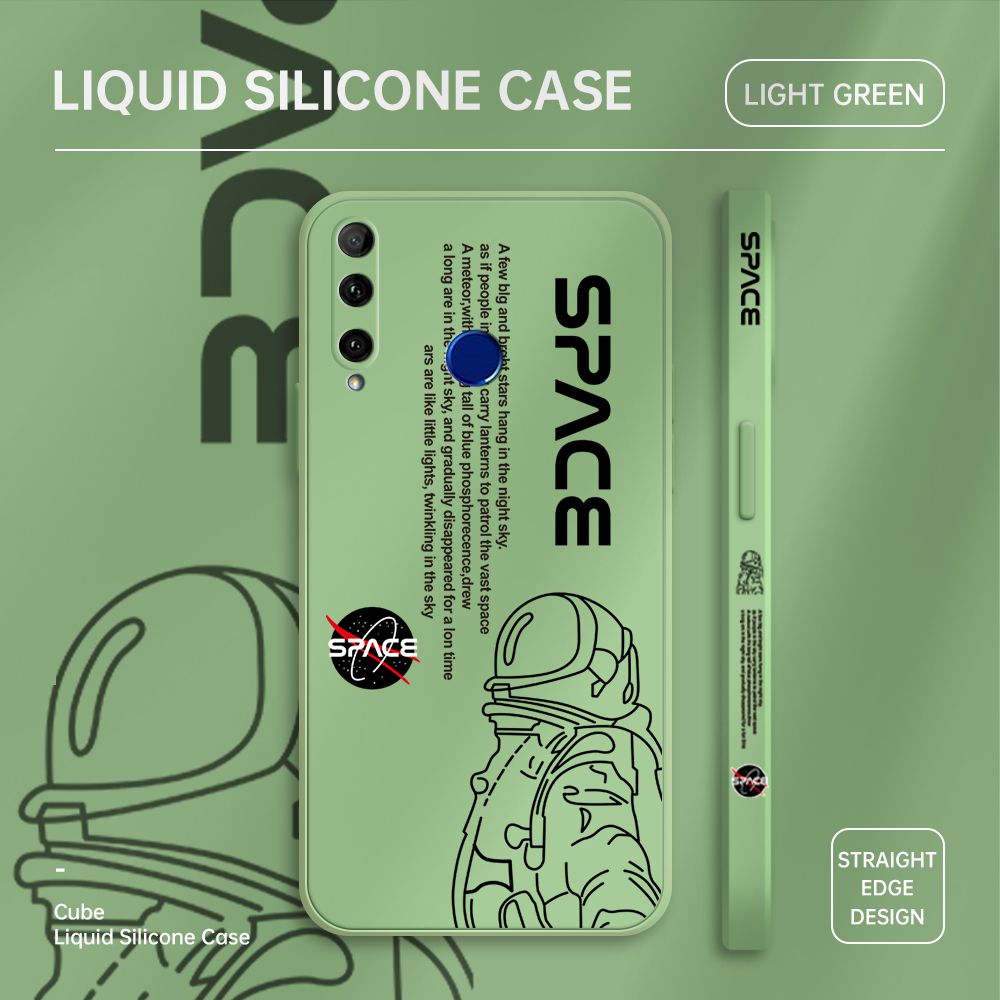 ZeroQiQi for Honor 20I Case Planet Astronaut Phone Cover Soft Full Lens Protection Casing Ultra Thin Soft Liquid Silicone Phone Cases