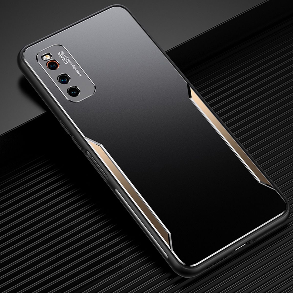 For Vivo iQOO Neo3 5G Electroplated Metal Back Panel Soft TPU Bumper Double Shockproof Protective Cover Compatible case