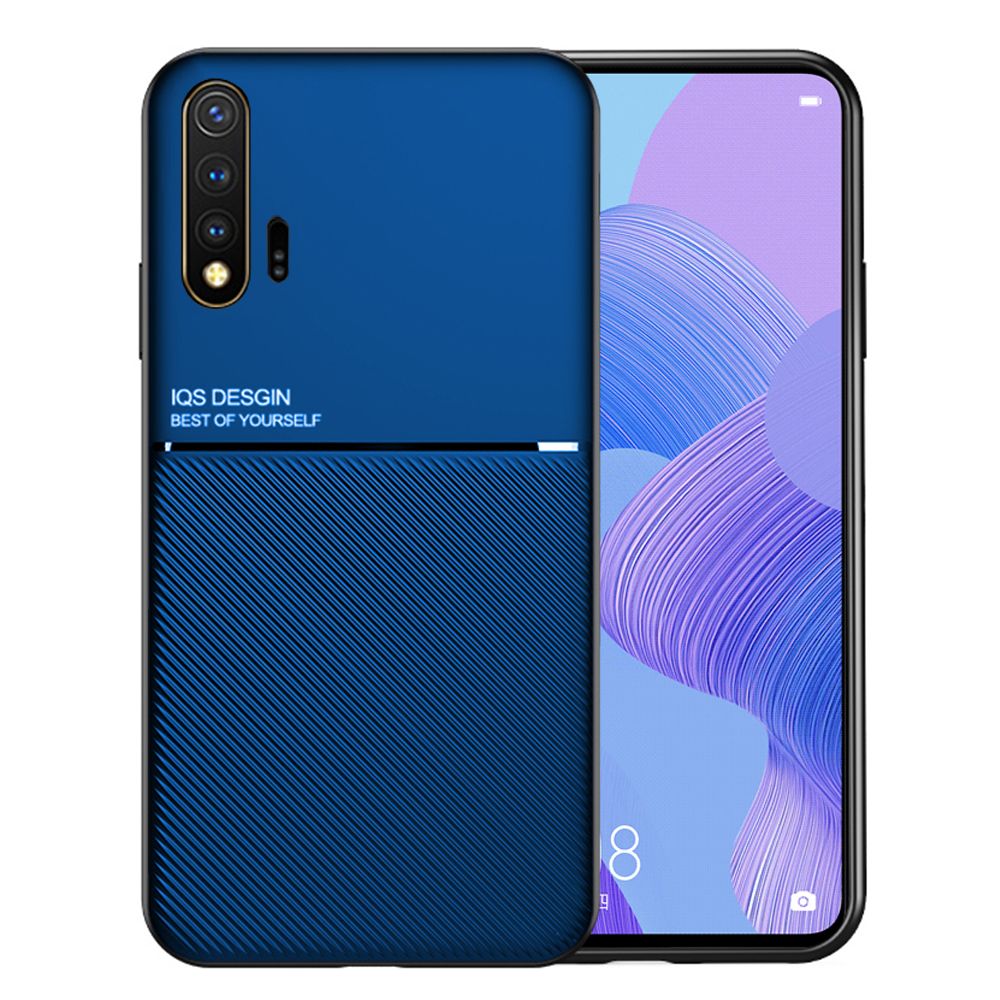 Texture Silicone Car Magnetic Case For Huawei Nova 6 Soft TPU Protection Cover