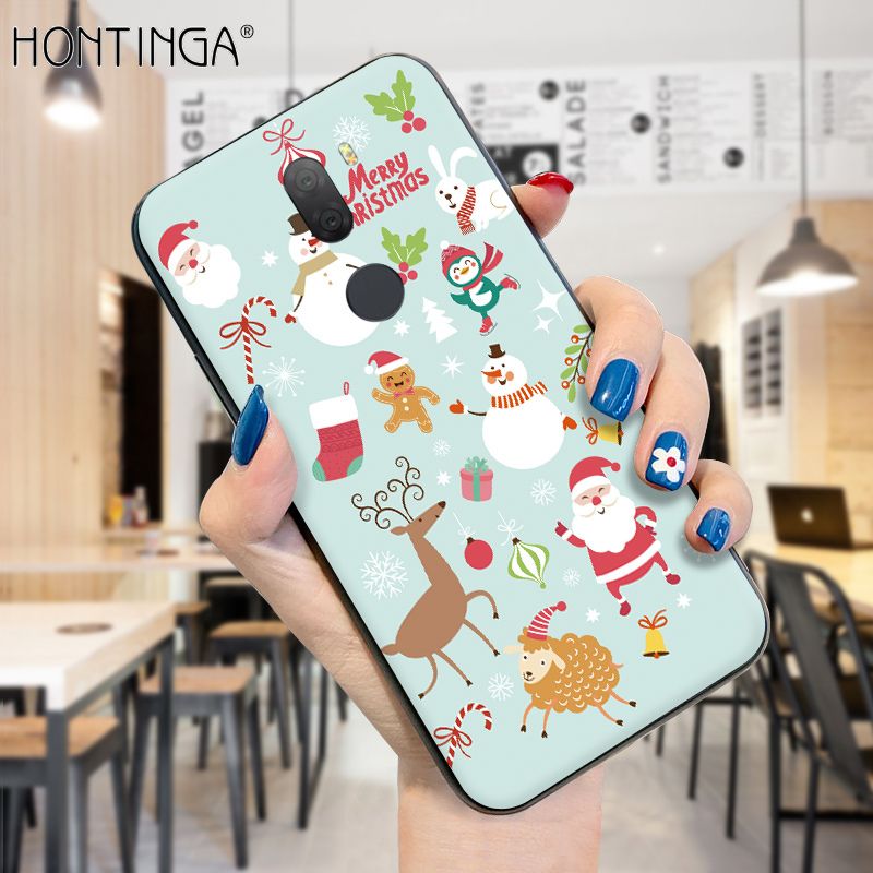 Hontinga for Xiaomi 5S Plus Case Merry Christmas Gifts for Girls Boys Phone Cover Shockproof Soft Silicone TPU Cases