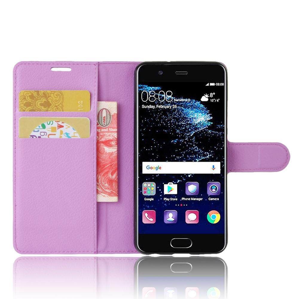 PU Leather Cover For Huawei P10 Case Flip Magnetic Closure Stand Wallet Phone Casing