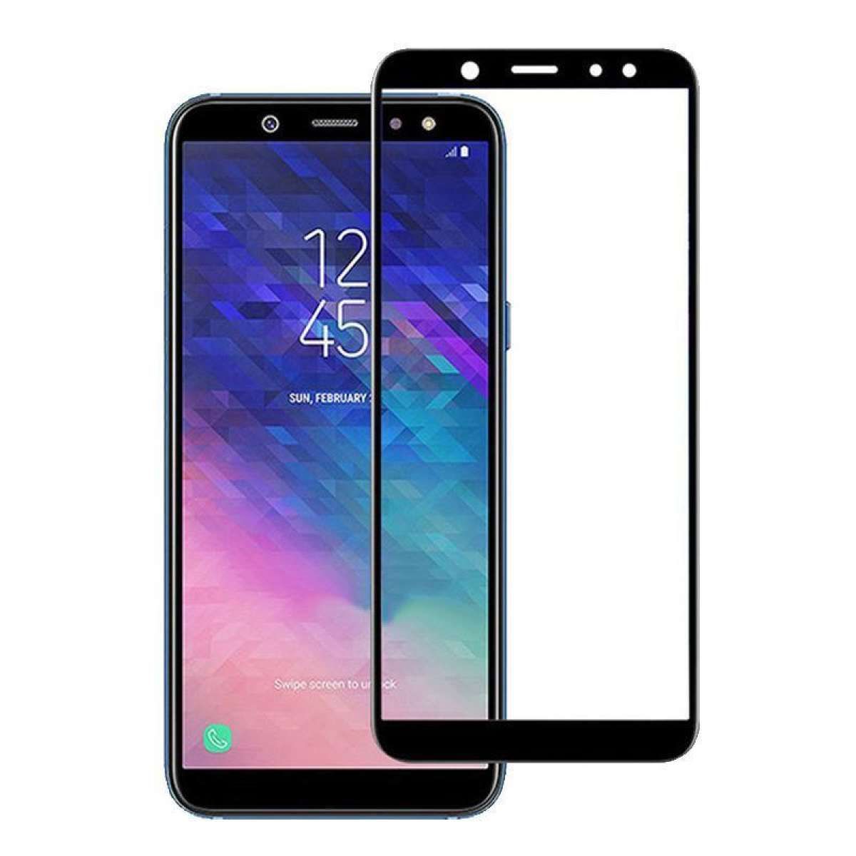 Samsung Galaxy J6+ - 5D Tempered Glass Screen Protector - Transparent