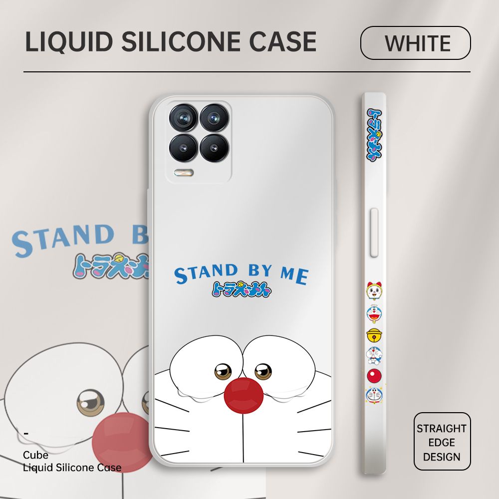 ZeroQiQi for Realme 8 Case Cartoon Weeping Cat Phone Cover Soft Full Lens Protection Casing Ultra Thin Soft Liquid Silicone Phone Cases