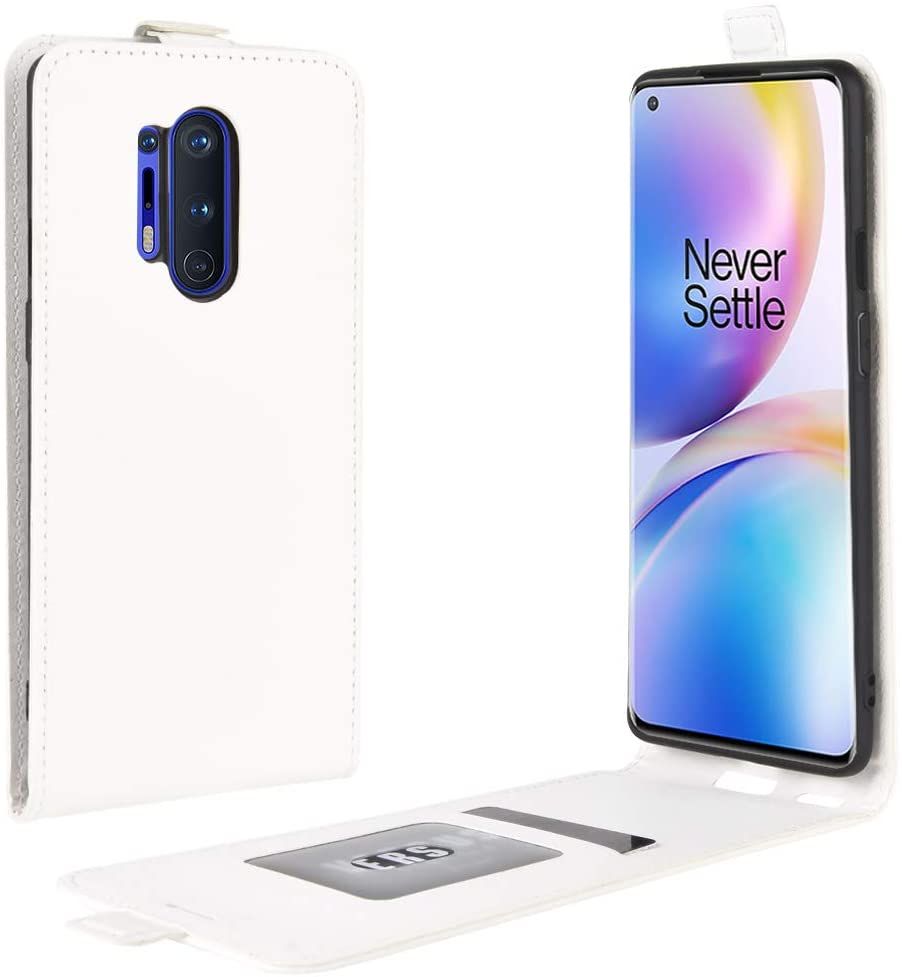 OnePlus 8 Pro Case,Vertical Flip Folio Phone Case PU Leather Protective Cover Magnetic Closure Shell with Card Slot for OnePlus 8 Pro Phone case