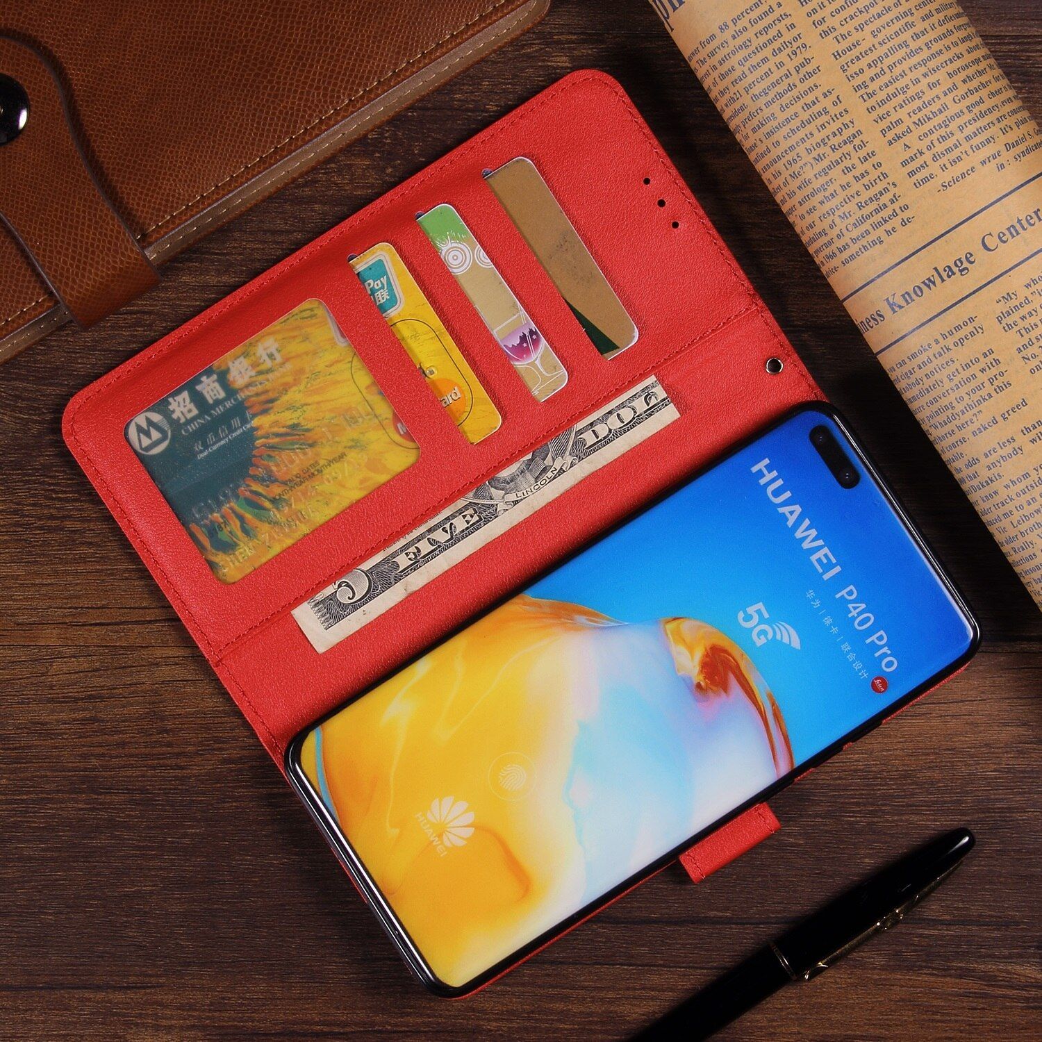 Leather Case for Huawei P30 P40 P20 Pro P10 P9 P8 P Smart Y7 Y6 Y5 2019 2018 Y5P Y6P Y7P Y8P Flip Wallet Funda Protective Cover