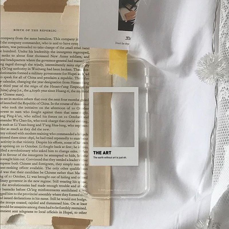 Transparent Case Ins Fashion Art Window Pattern Cover