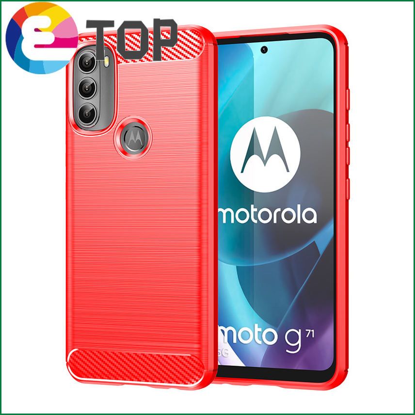 【ETOP】Carbon Fiber Cover Shockproof Phone  For Motorola Moto G9 Plus Play G8 E6 E5 G6 G7 Play Plus One Macro Action E6s Bumper Case