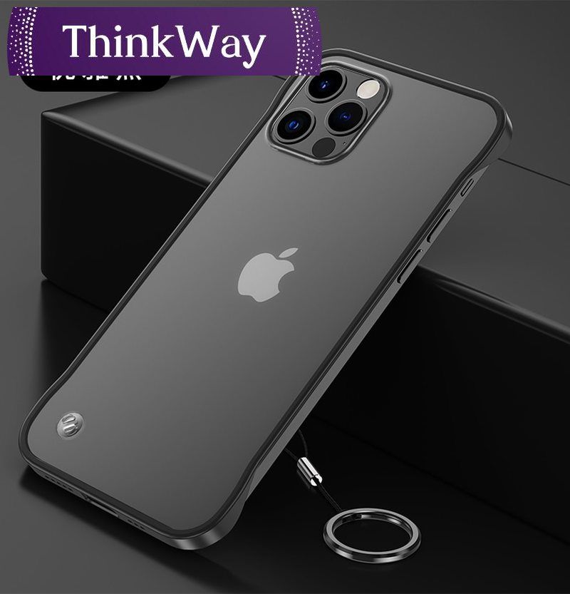 Slim Matte Hard PC Frameless Case For iPhone 12 Mini 11 Pro Xs Max XR X 6 6s 7 8 Plus SE Clear No Frame Cover+Ring 12Pro Fundas