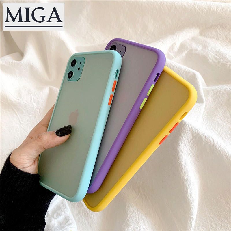 For iPhone 11 Pro Max 11 Pro XS XR 8 7 Plus 6sPlus Case, Fashion Matte Hard PC Back Cover Shockproof Phone Case