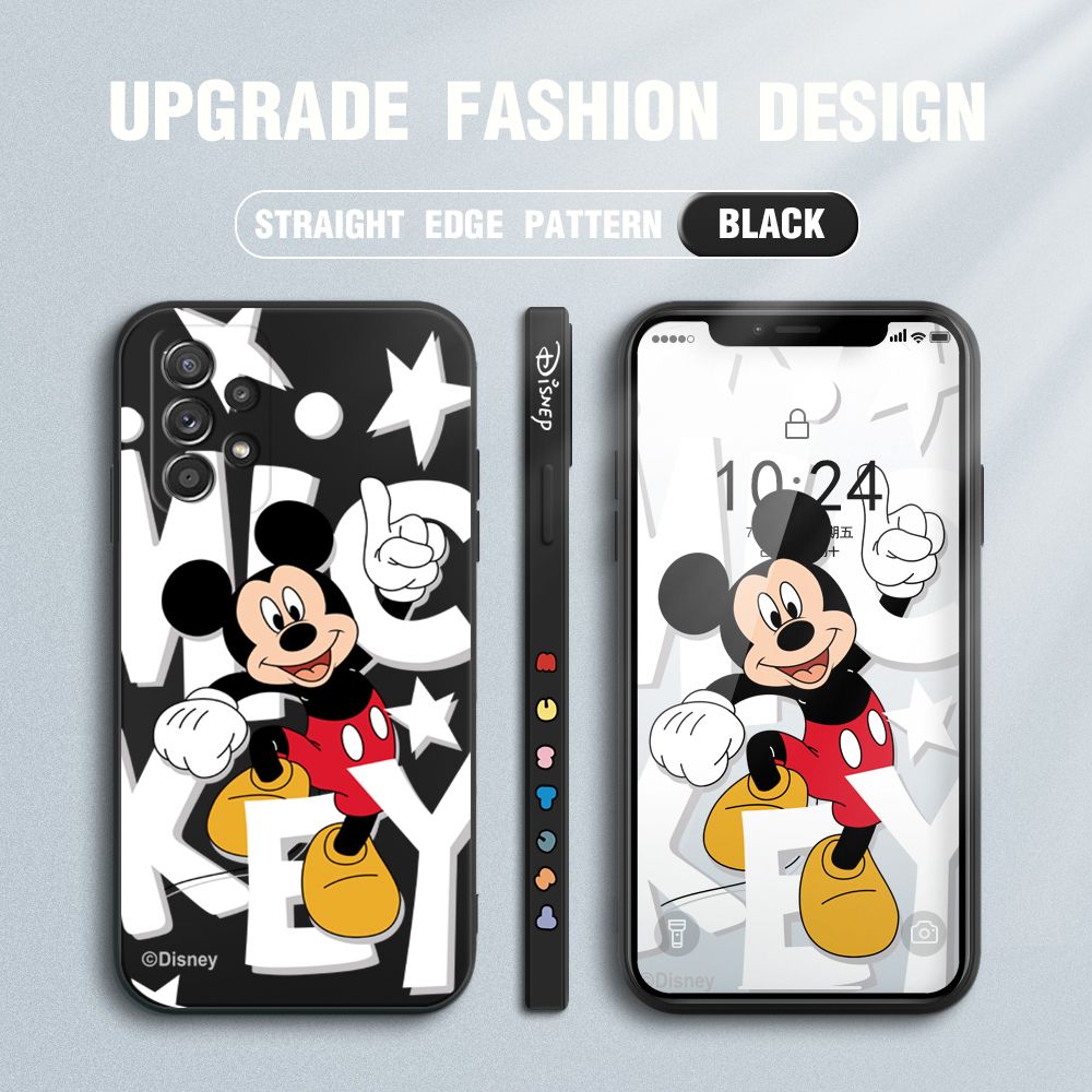 UCUC for Samsung Galaxy A52 / A52 5G / A52S 5G Back Cover Cute Cartoon Characters Ultra Thin Soft Luxury Square Multicolor Liquid Silicone Phone Case
