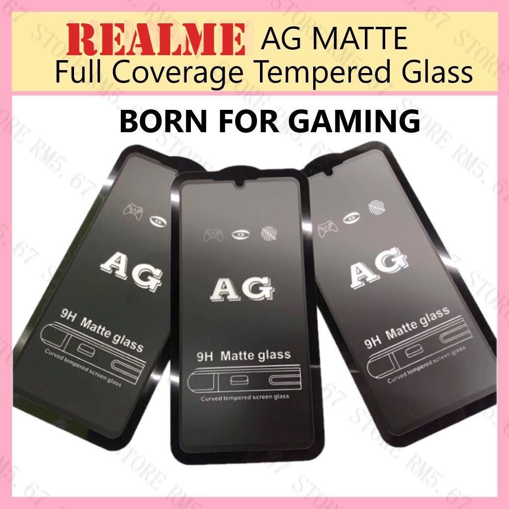 Realme C3/C11/C12/C15 AG 9H Gaming Matte Glass Screen Protector