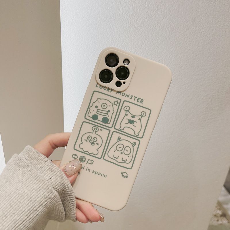 Cute Lucky Monster Pattern Case Soft Silicone Cover Mobile Phone Protective Case