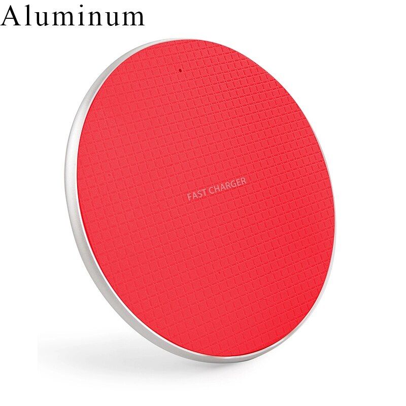 2021 Ultra Slim Universal Round 10W Fast Wireless Charger Pad For Phone 12 Смартфоны