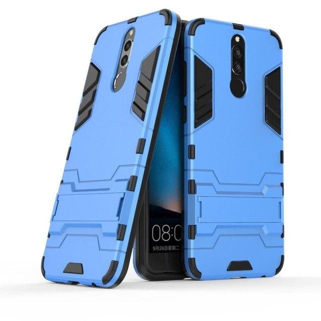 Huawei 8 Armor Shockproof Phone Back Cover - Blue