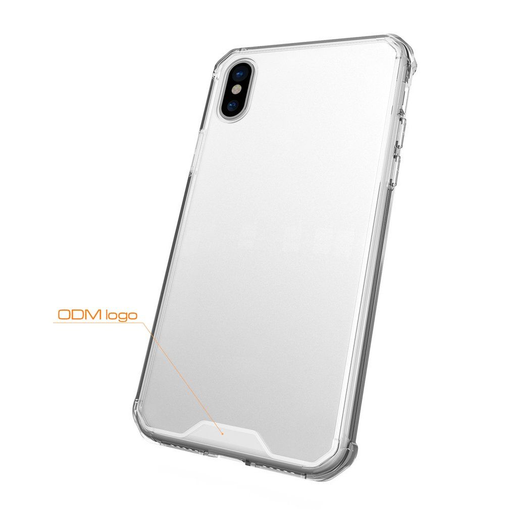 Tpu Frame Transparent Back Cover Mobile Phone Protective Case For Iphone8 Transparent