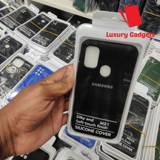 Samsung Galaxy M21 / M30s - Luxury Soft Premium Silicone Shockproof Camera Bumper Protective Trendy Stylish Silicon Back Cover Case - Camera - Phone Back Cover