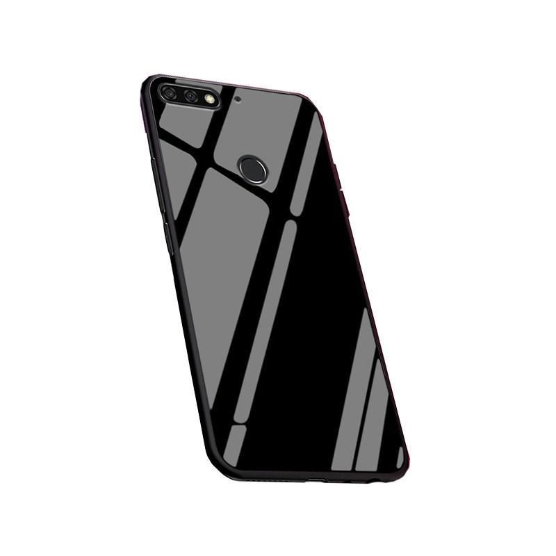 Glass Back Cover For Huawei Y9 ( 2018)- Black