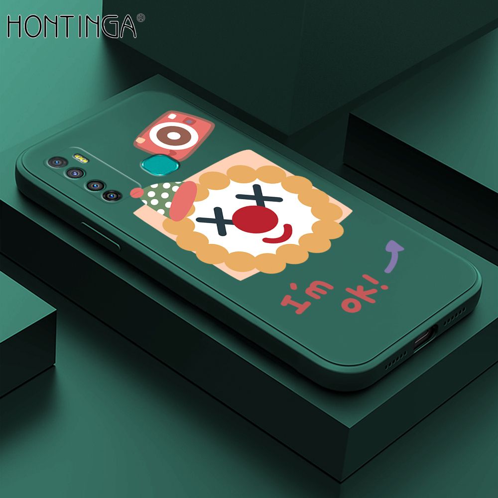 Hontinga for Infinix Hot 9 Case New Cartoon Joker Phone Case Phone Case Soft Square Edge Silicone Cases Full Lens Cover Shockproof Protection Cover