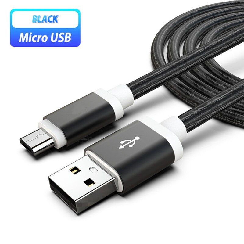 Nylon Braided Micro USB Cable For Huawei P8 P9 Lite 2021 Mate 7 8 Honor 8A 8S 7A 7S Samsung A520 A320 J510 J310 A750 USB Cord