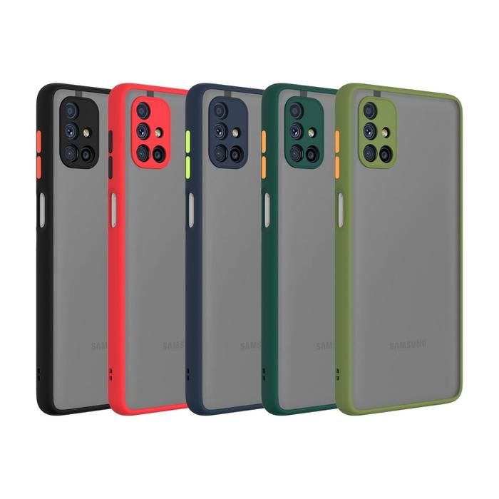 For Samsung Galaxy M51 Camera Protection Smoke case Matte Finish Mobile Back Cover