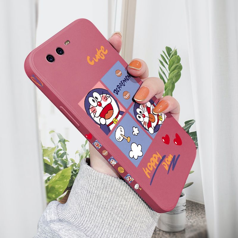 AMORVOR for Huawei P10 Plus Back Cover Cute Happy Cartoon Side design Soft Case Multicolor Liquid Silicone Phone Cases