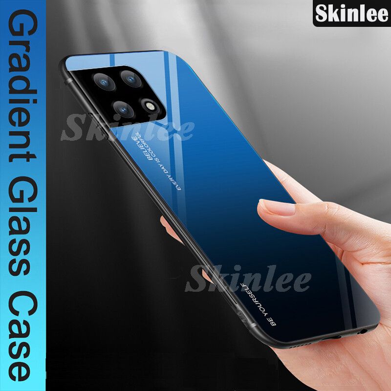 Phone Case OnePlus 10 Pro Tempered Glass Protector Cases for OnePlus10 Pro Phone Cover Cases Aurora Mirror Back Cover