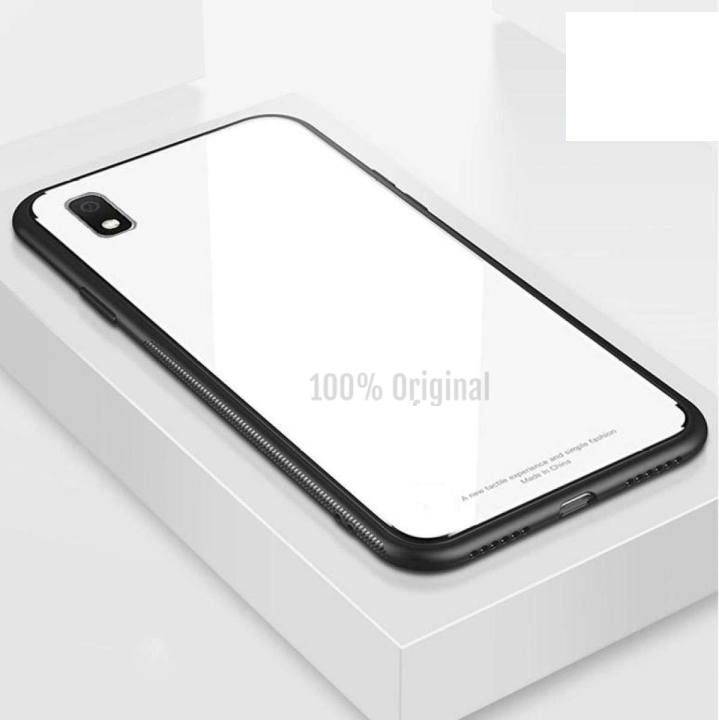For Samsung Galaxy M01 Core HONG KONG Design Tempered Glass Protector Casing Glass Back Phone Cover