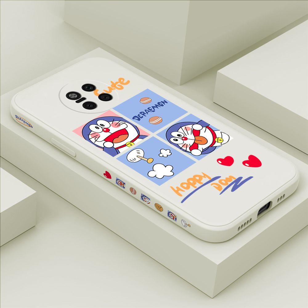Hontinga for Huawei Mate20 Pro Case Side Design Cartoon Cute Cat Back Cover Soft Square Edge Pattern Liquid Silicone Trend Phone Cases