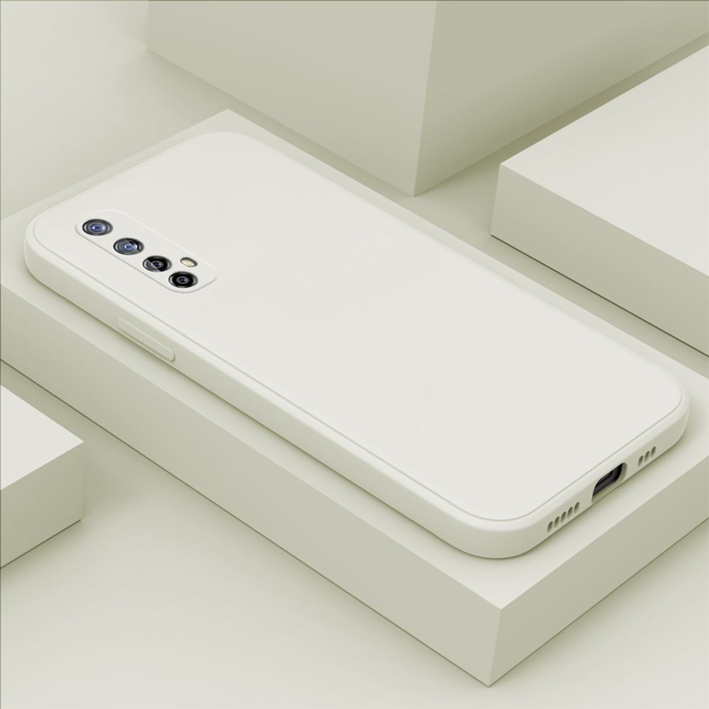 Hontinga for Realme 7 / Narzo 20 Pro Case Thin Soft Luxury Square Liquid Silicone Phone Case Candy Cover