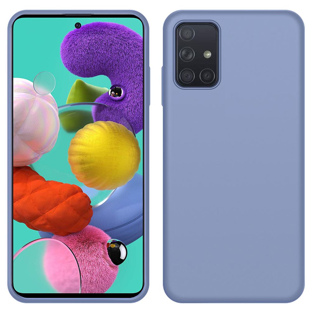 Liquid Silicone Soft Cover For Samsung Galaxy A51 Shockproof Phone Case