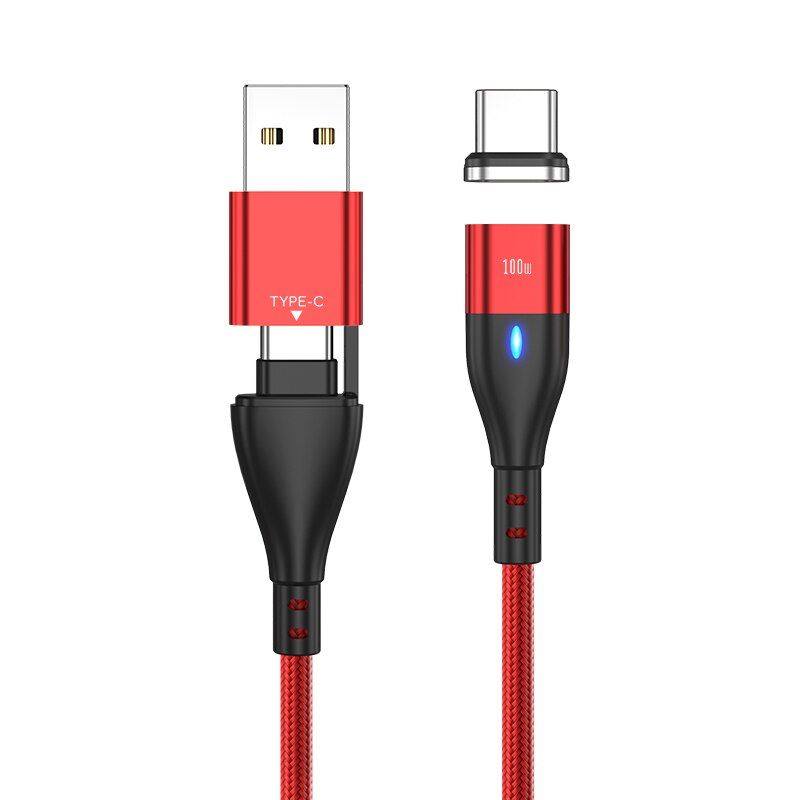 100W USB C To USB Type C Magnetic Charging Cable PD Fast Charger 3 in USB Wire Cord For Xiaomi Samsung Macbook iPad Laptop