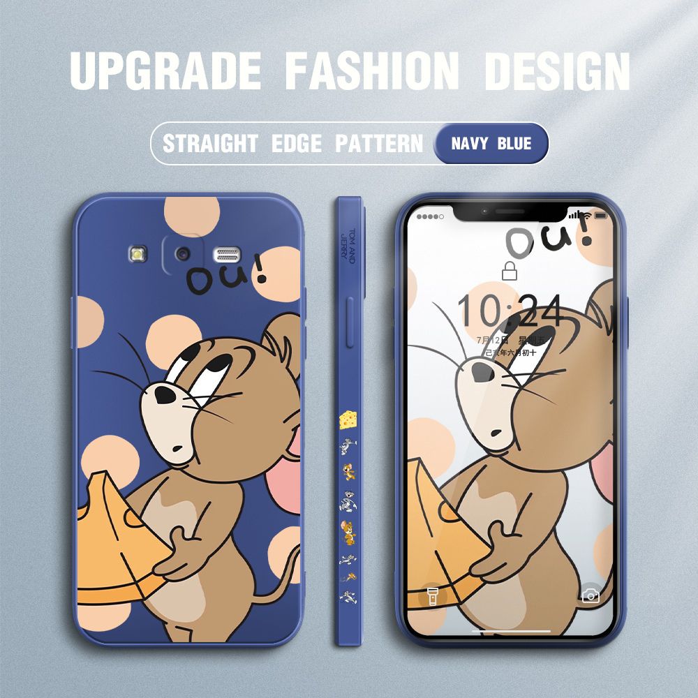 FHKL for Samsung Galaxy J7 Core / J7 2015 Back Cover Jerry Side design Soft Case Multicolor Liquid Silicone Phone Cases