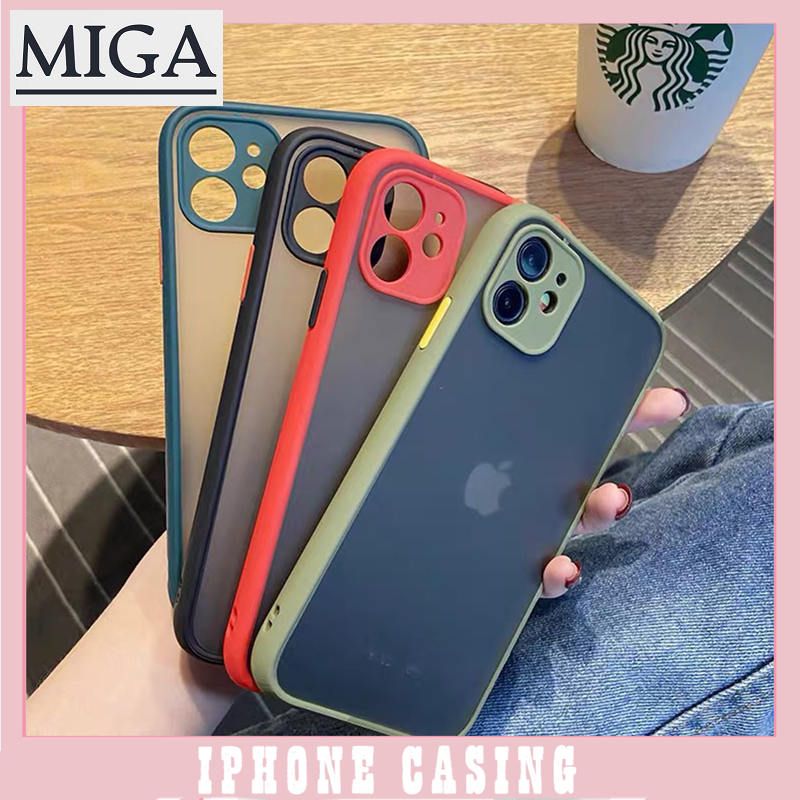 For iPhone SE 2020 Case Matte Hard Cover Soft Bumper for Apple iPhone Xs 6s 7 8 Plus 11 Pro Max XR SE 2 2020 Phone Case
