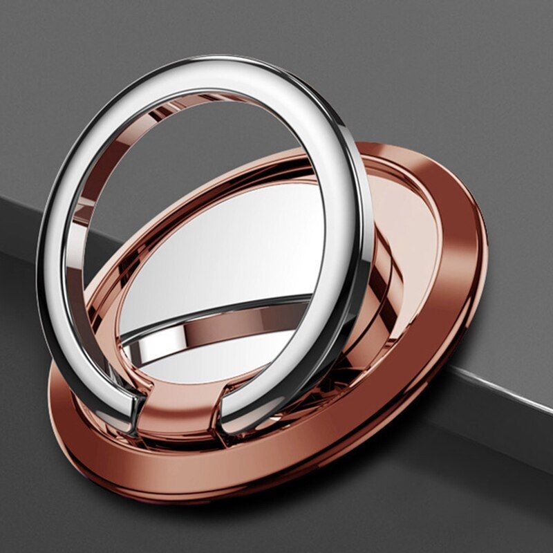 Luxury metal Mobile Phone Socket Holder Universal 360 Degree Rotation Finger Ring Holder Magnetic Car Bracket Stand Accessories