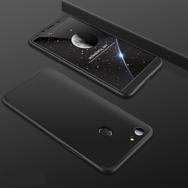Oppo F5 360 Degree Gkk Phone Back Cover - Black