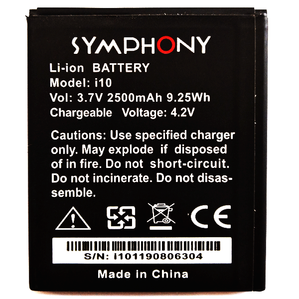 Symphony H400 Mobile Battery for