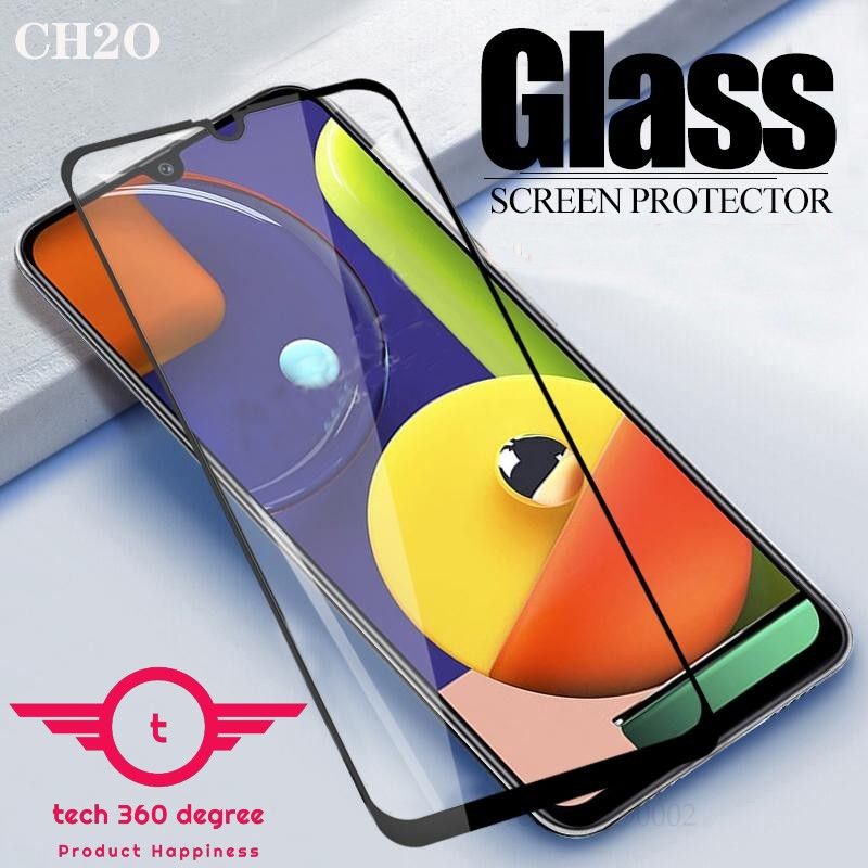 Samsung Galaxy A50 - Premium Quality Full Cover Glass HD Clear Tempered Glass Screen Protector ...