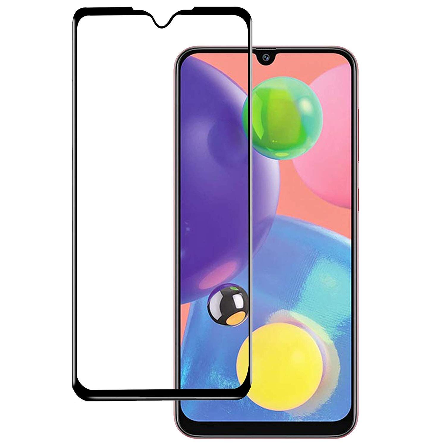 Samsung Galaxy A70s Tempered Glass Screen Protector 6D/9D/11D - Black
