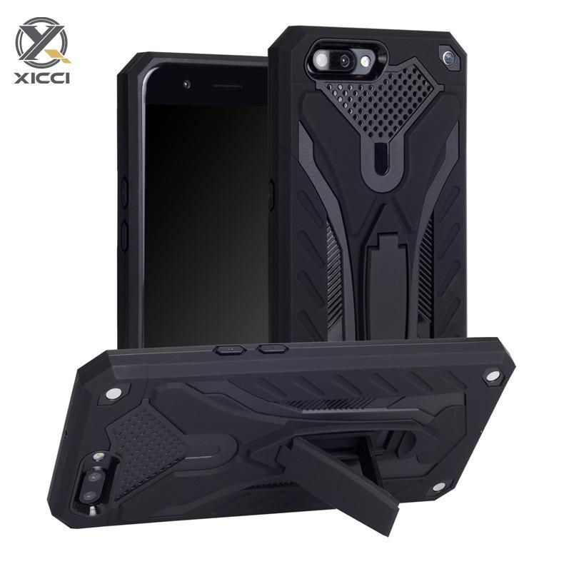 For OPPO A39 A57 Phantom Knight Anti-falling Mobile Set OPPO A39 A57 2-in-1 Creative Full Cover Invisible Bracket Mobile Shell