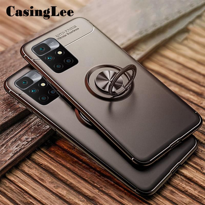 Casinglee for Redmi 10 case Magnetic Finger Ring Holder Back cover for Xiaomi Redmi10 Cases 360 Degree Rotation Car Holder Magnetic For girls and Boys