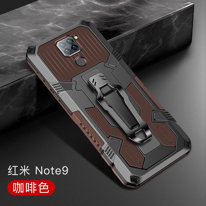 Magnetic Holder For Xiaomi Redmi Note 9 Moble Phone Back Case Men Boy Shockproof Clip Belt Clip Bumper Funda Cover