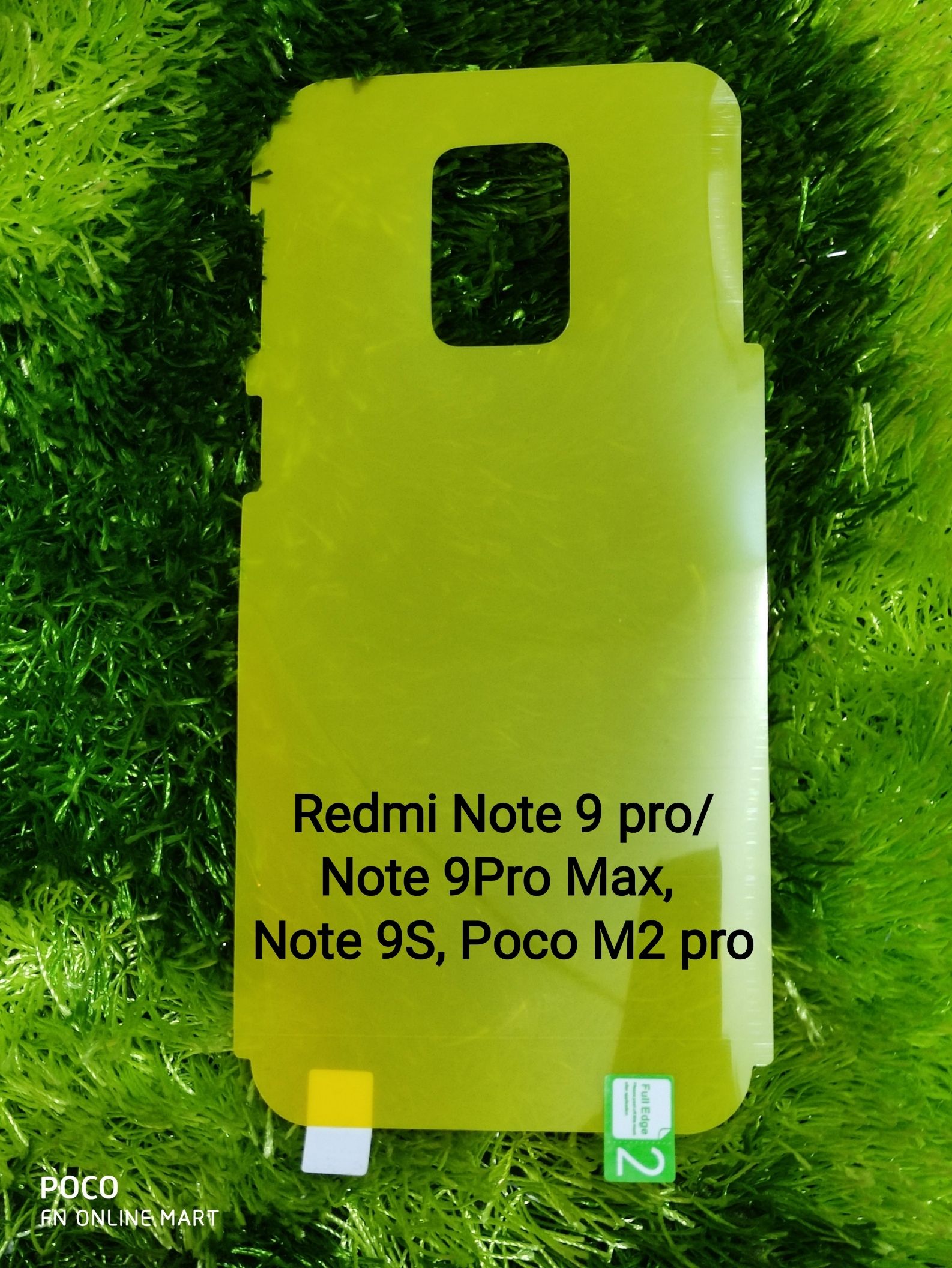 For Redmi Note 9 Pro max Back Poly Crystal Clear Thin Anti-Scratches Hydrogel Film(Transparent)