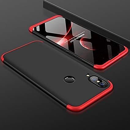 Vivo V9 360 Degree GKK Phone Back Cover - Black & Red