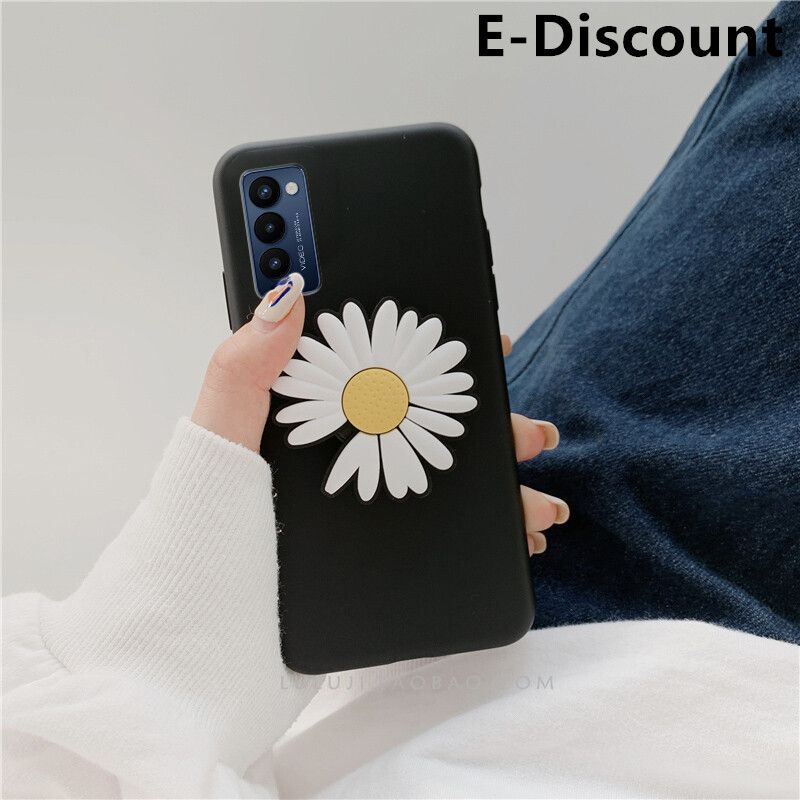 For Tecno Camon18 Premier Soft Case +Daisy Flowers Folding Tecno Camon18 Premier Back Cover