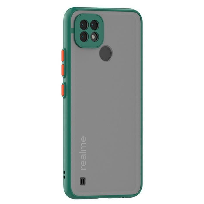 Realme C21 Bumper cover Frosted Shockproof Protection Casing Hard Phone Case Matte Back Cover Realme C21 Back cover